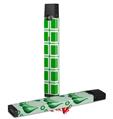 Skin Decal Wrap 2 Pack for Juul Vapes Squared Green JUUL NOT INCLUDED