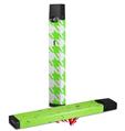 Skin Decal Wrap 2 Pack for Juul Vapes Houndstooth Neon Lime Green JUUL NOT INCLUDED