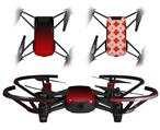 Skin Decal Wrap 2 Pack for DJI Ryze Tello Drone Smooth Fades Red Black DRONE NOT INCLUDED