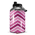 Skin Decal Wrap for 2017 RTIC One Gallon Jug Zig Zag Pinks (Jug NOT INCLUDED) by WraptorSkinz