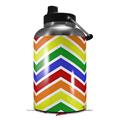Skin Decal Wrap for 2017 RTIC One Gallon Jug Zig Zag Rainbow (Jug NOT INCLUDED) by WraptorSkinz