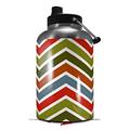 Skin Decal Wrap for 2017 RTIC One Gallon Jug Zig Zag Colors 01 (Jug NOT INCLUDED) by WraptorSkinz