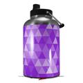 Skin Decal Wrap for 2017 RTIC One Gallon Jug Triangle Mosaic Purple (Jug NOT INCLUDED) by WraptorSkinz