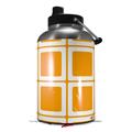 Skin Decal Wrap for 2017 RTIC One Gallon Jug Squared Orange (Jug NOT INCLUDED) by WraptorSkinz