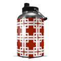 Skin Decal Wrap for 2017 RTIC One Gallon Jug Boxed Red Dark (Jug NOT INCLUDED) by WraptorSkinz
