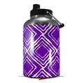 Skin Decal Wrap for 2017 RTIC One Gallon Jug Wavey Purple (Jug NOT INCLUDED) by WraptorSkinz
