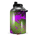 Skin Decal Wrap for 2017 RTIC One Gallon Jug Halftone Splatter Hot Pink Green (Jug NOT INCLUDED) by WraptorSkinz