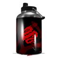 Skin Decal Wrap for 2017 RTIC One Gallon Jug Oriental Dragon Red on Black (Jug NOT INCLUDED) by WraptorSkinz