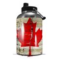 Skin Decal Wrap for 2017 RTIC One Gallon Jug Painted Faded and Cracked Canadian Canada Flag (Jug NOT INCLUDED) by WraptorSkinz