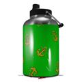 Skin Decal Wrap for 2017 RTIC One Gallon Jug Anchors Away Green (Jug NOT INCLUDED) by WraptorSkinz