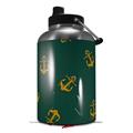 Skin Decal Wrap for 2017 RTIC One Gallon Jug Anchors Away Hunter Green (Jug NOT INCLUDED) by WraptorSkinz