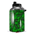 Skin Decal Wrap for 2017 RTIC One Gallon Jug Scattered Skulls Green (Jug NOT INCLUDED) by WraptorSkinz