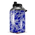 Skin Decal Wrap for 2017 RTIC One Gallon Jug Scattered Skulls Royal Blue (Jug NOT INCLUDED) by WraptorSkinz