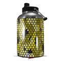 Skin Decal Wrap for 2017 RTIC One Gallon Jug HEX Mesh Camo 01 Yellow (Jug NOT INCLUDED) by WraptorSkinz