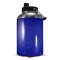 Skin Decal Wrap for 2017 RTIC One Gallon Jug Raining Blue (Jug NOT INCLUDED) by WraptorSkinz