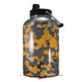Skin Decal Wrap for 2017 RTIC One Gallon Jug WraptorCamo Old School Camouflage Camo Orange (Jug NOT INCLUDED) by WraptorSkinz