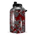 Skin Decal Wrap for 2017 RTIC One Gallon Jug WraptorCamo Old School Camouflage Camo Red Dark (Jug NOT INCLUDED) by WraptorSkinz