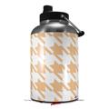 Skin Decal Wrap for 2017 RTIC One Gallon Jug Houndstooth Peach (Jug NOT INCLUDED) by WraptorSkinz