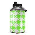 Skin Decal Wrap for 2017 RTIC One Gallon Jug Houndstooth Neon Lime Green (Jug NOT INCLUDED) by WraptorSkinz
