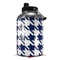 Skin Decal Wrap for 2017 RTIC One Gallon Jug Houndstooth Navy Blue (Jug NOT INCLUDED) by WraptorSkinz