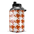 Skin Decal Wrap for 2017 RTIC One Gallon Jug Houndstooth Burnt Orange (Jug NOT INCLUDED) by WraptorSkinz