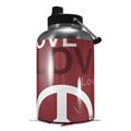 Skin Decal Wrap for 2017 RTIC One Gallon Jug Love and Peace Pink (Jug NOT INCLUDED) by WraptorSkinz