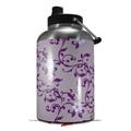 Skin Decal Wrap for 2017 RTIC One Gallon Jug Victorian Design Purple (Jug NOT INCLUDED) by WraptorSkinz