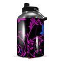 Skin Decal Wrap for 2017 RTIC One Gallon Jug Twisted Garden Hot Pink and Blue (Jug NOT INCLUDED) by WraptorSkinz