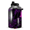 Skin Decal Wrap for 2017 RTIC One Gallon Jug Twisted Garden Purple and Hot Pink (Jug NOT INCLUDED) by WraptorSkinz