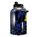 Skin Decal Wrap for 2017 RTIC One Gallon Jug Twisted Garden Blue and Yellow (Jug NOT INCLUDED) by WraptorSkinz
