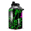 Skin Decal Wrap for 2017 RTIC One Gallon Jug Twisted Garden Green and Hot Pink (Jug NOT INCLUDED) by WraptorSkinz