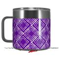 Skin Decal Wrap for Yeti Coffee Mug 14oz Wavey Purple - 14 oz CUP NOT INCLUDED by WraptorSkinz