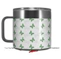 Skin Decal Wrap for Yeti Coffee Mug 14oz Pastel Butterflies Green on White - 14 oz CUP NOT INCLUDED by WraptorSkinz