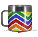 Skin Decal Wrap for Yeti Coffee Mug 14oz Zig Zag Rainbow - 14 oz CUP NOT INCLUDED by WraptorSkinz