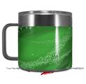 Skin Decal Wrap for Yeti Coffee Mug 14oz Mystic Vortex Green - 14 oz CUP NOT INCLUDED by WraptorSkinz