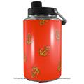 Skin Decal Wrap for Yeti 1 Gallon Jug Anchors Away Red - JUG NOT INCLUDED by WraptorSkinz