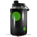 Skin Decal Wrap for Yeti 1 Gallon Jug Lots of Dots Green on Black - JUG NOT INCLUDED by WraptorSkinz