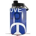 Skin Decal Wrap for Yeti 1 Gallon Jug Love and Peace Blue - JUG NOT INCLUDED by WraptorSkinz