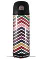 Skin Decal Wrap for Thermos Funtainer 16oz Bottle Zig Zag Colors 02 (BOTTLE NOT INCLUDED) by WraptorSkinz