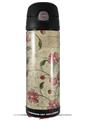 Skin Decal Wrap for Thermos Funtainer 16oz Bottle Flowers and Berries Red (BOTTLE NOT INCLUDED) by WraptorSkinz