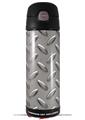 Skin Decal Wrap for Thermos Funtainer 16oz Bottle Diamond Plate Metal 02 (BOTTLE NOT INCLUDED) by WraptorSkinz