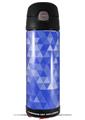 Skin Decal Wrap for Thermos Funtainer 16oz Bottle Triangle Mosaic Blue (BOTTLE NOT INCLUDED) by WraptorSkinz
