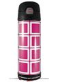 Skin Decal Wrap for Thermos Funtainer 16oz Bottle Squared Fushia Hot Pink (BOTTLE NOT INCLUDED) by WraptorSkinz