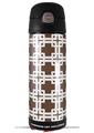 Skin Decal Wrap for Thermos Funtainer 16oz Bottle Boxed Chocolate Brown (BOTTLE NOT INCLUDED) by WraptorSkinz