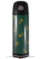 Skin Decal Wrap for Thermos Funtainer 16oz Bottle Anchors Away Hunter Green (BOTTLE NOT INCLUDED) by WraptorSkinz