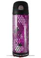 Skin Decal Wrap for Thermos Funtainer 16oz Bottle HEX Mesh Camo 01 Pink (BOTTLE NOT INCLUDED) by WraptorSkinz