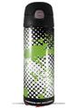 Skin Decal Wrap for Thermos Funtainer 16oz Bottle Halftone Splatter Green White (BOTTLE NOT INCLUDED) by WraptorSkinz