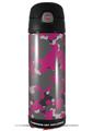 Skin Decal Wrap for Thermos Funtainer 16oz Bottle WraptorCamo Old School Camouflage Camo Fuschia Hot Pink (BOTTLE NOT INCLUDED) by WraptorSkinz