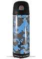 Skin Decal Wrap for Thermos Funtainer 16oz Bottle WraptorCamo Old School Camouflage Camo Blue Medium (BOTTLE NOT INCLUDED) by WraptorSkinz