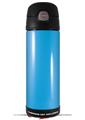 Skin Decal Wrap for Thermos Funtainer 16oz Bottle Solids Collection Blue Neon (BOTTLE NOT INCLUDED) by WraptorSkinz